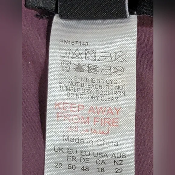 Pretty Little Thing Plus Core Collection Women's Size 18 Eggplant Leggings - Picture 10 of 14